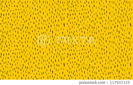 Simple small dash background. Vector seamless pattern with spots texture on yellow background Simple small dash background. Vector seamless pattern with spots texture on yellow background 117931155