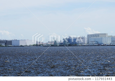 從青海附近看到的東京灣風景 117931443
