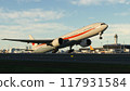 The moment of takeoff 117931584