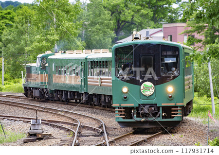 JR Hokkaido's Kushiro Marshland Norokko train JR Hokkaido's Kushiro Marshland Norokko train 117931714