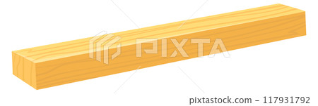 Wooden board cartoon icon. Carpentry lumber material Wooden board cartoon icon. Carpentry lumber material 117931792