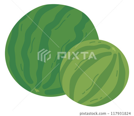 Watermelon color icon. Summer season ripe fruit 117931824