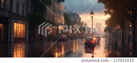 Downtown after the rain 117932019