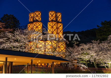 [靜岡縣]韭山反射爐燈火通明的夜景 117932802