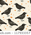 Black Raven Pattern 117933357