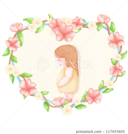woman with flowers 117935605