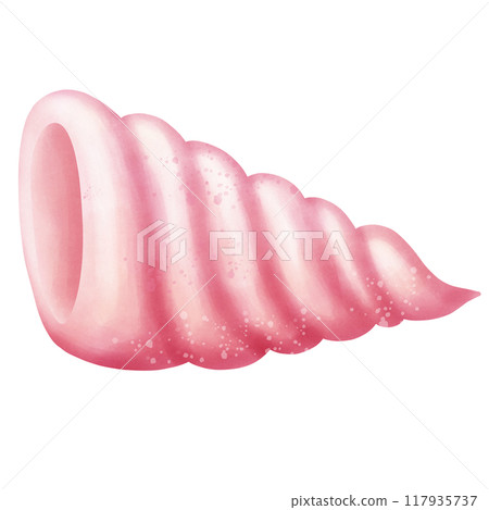 pink flamingo icon in cartoon style 117935737