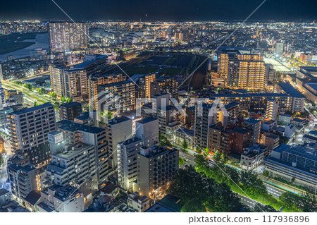 [夜景]川崎市街景與川崎賽馬場[川崎市政府本館展望大廳天空甲板] 117936896