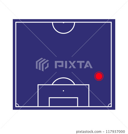 Right back or football defender, player position soccer 117937000