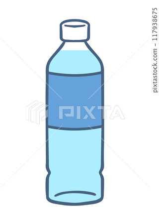 塑料瓶裡的水的插圖 117938675
