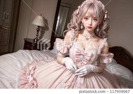 可愛甜美的洛麗塔時尚女孩 可愛甜美的洛麗塔時尚女孩 117939067