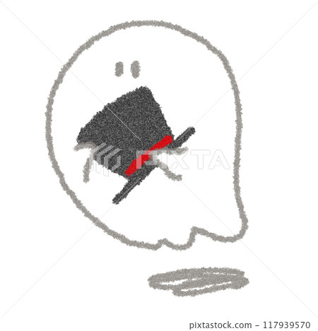 Ghost in hand (top hat) Ghost in hand (top hat) 117939570