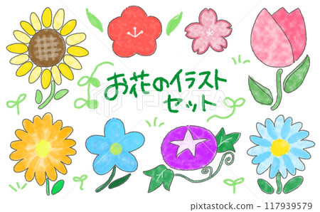 手繪花卉插畫集（附框）（附文字） 117939579