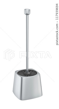 Silver toilet brush with holder Silver toilet brush with holder 117939694