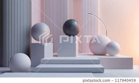 現代簡約3D背景 117940459