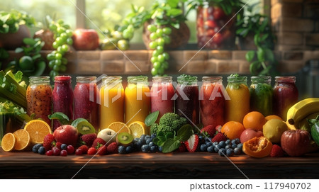 Detox juice, Hand of woman pouring vegetable smoothie, healthy meal food for weight loss Detox juice, Hand of woman pouring vegetable smoothie, healthy meal food for weight loss 117940702