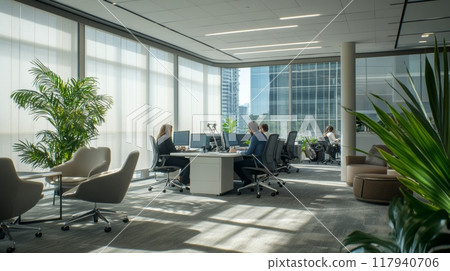 Corporate Office Scene Corporate Office Scene 117940706