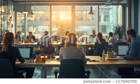 Corporate Office Scene 117940709
