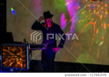 Musical theme in a creative story with a blurry surface image Musical theme in a creative story with a blurry surface image 117941476