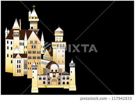 Neuschwanstein Castle illustrations Neuschwanstein Castle illustrations 117942833