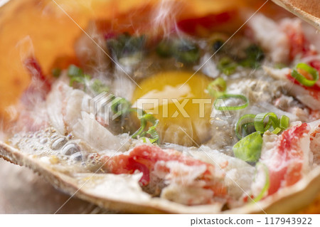 Crab miso dishes 117943922