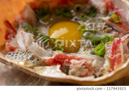 Crab miso dishes 117943923