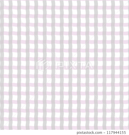 灰色和粉紅色格子圖案，線條柔和 117944155