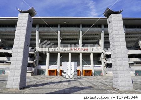 Yokohama International Stadium West Gate Exterior Yokohama International Stadium West Gate Exterior 117945344