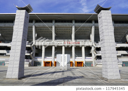 Yokohama International Stadium West Gate Exterior Yokohama International Stadium West Gate Exterior 117945345