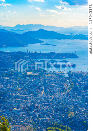 View of Kure City from Haigamine (Hiroshima Prefecture) 117945378