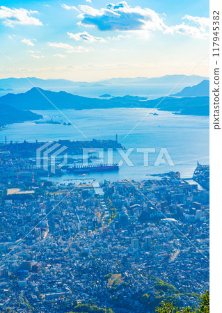 View of Kure City from Haigamine (Hiroshima Prefecture) 117945382
