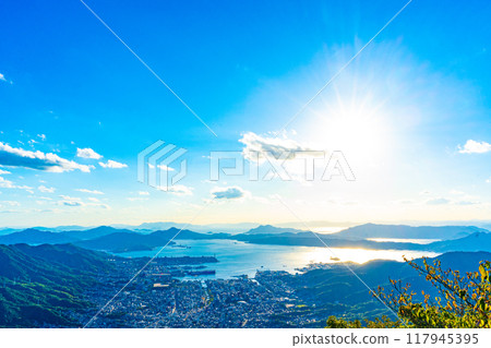 View of Kure City from Haigamine (Hiroshima Prefecture) View of Kure City from Haigamine (Hiroshima Prefecture) 117945395