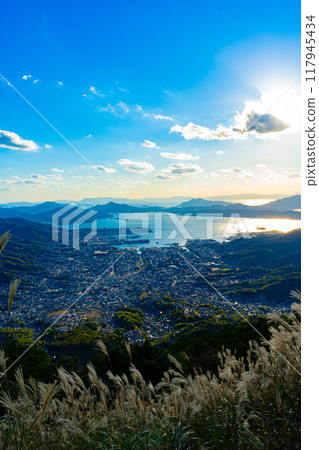 View of Kure City from Haigamine (Hiroshima Prefecture) View of Kure City from Haigamine (Hiroshima Prefecture) 117945434