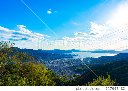 View of Kure City from Haigamine (Hiroshima Prefecture) View of Kure City from Haigamine (Hiroshima Prefecture) 117945482