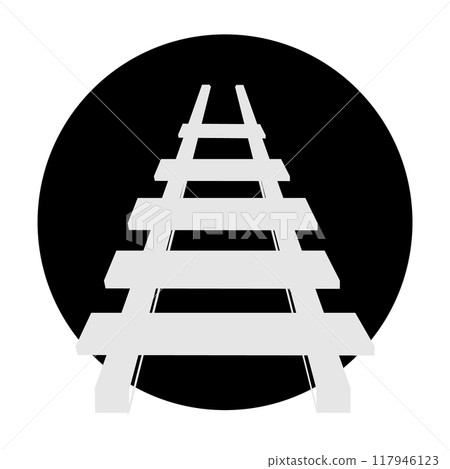 vector icon railroad illustration symbol vector icon railroad illustration symbol 117946123