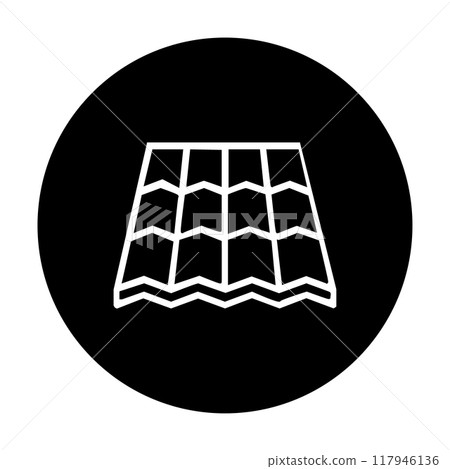 house tile roof icon vector illustration symbol design 117946136