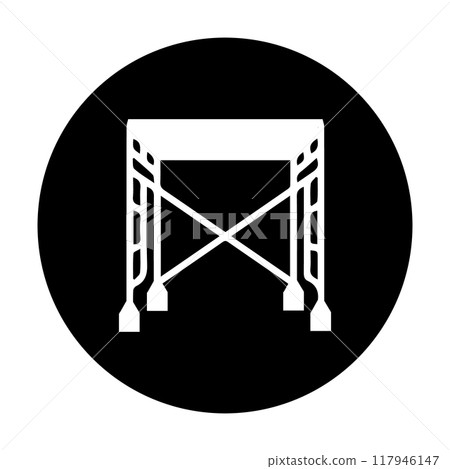 scaffolding vector illustration symbol design scaffolding vector illustration symbol design 117946147