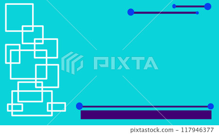 Blue Abstract background with checkered pattern 117946377