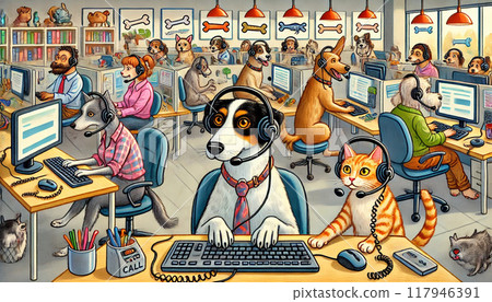 貓狗呼叫中心的日常生活 117946391