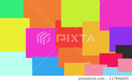 Abstract illustration background with many colorful patterns 117946805