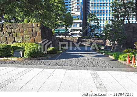 Former Edo Castle (Imperial Palace) Wadakura Gate Tower Stone Wall [Chiyoda Ward, Tokyo] 117947235