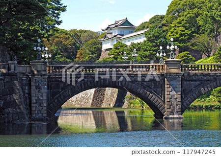 Former Edo Castle (Imperial Palace) Main Gate Stone Bridge and Fushimi Tower [Chiyoda Ward, Tokyo] 117947245