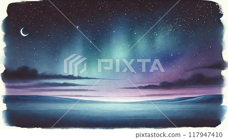 夜景雪景背景圖片 117947410