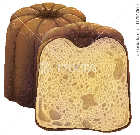 Canele in pixel art style Canele in pixel art style 117947639