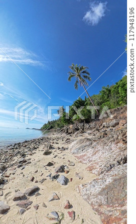 Untouched tropical beach in Thailand Ko Samui Untouched tropical beach in Thailand Ko Samui 117948196