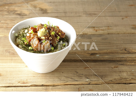 Black porgy miso rice bowl 117948422
