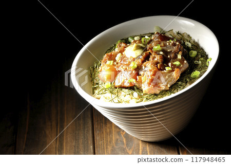 Black porgy miso rice bowl Black porgy miso rice bowl 117948465