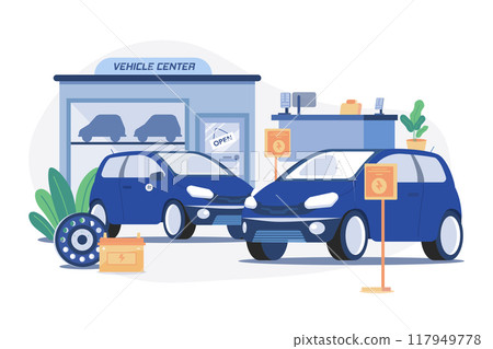 Electronic Vehicle Center Concept 117949778