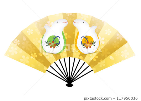 蛇新年賀卡生肖圖標 117950036