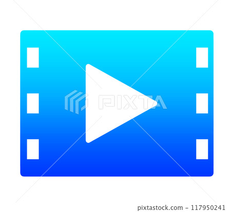 Blue gradient | Video icon 117950241